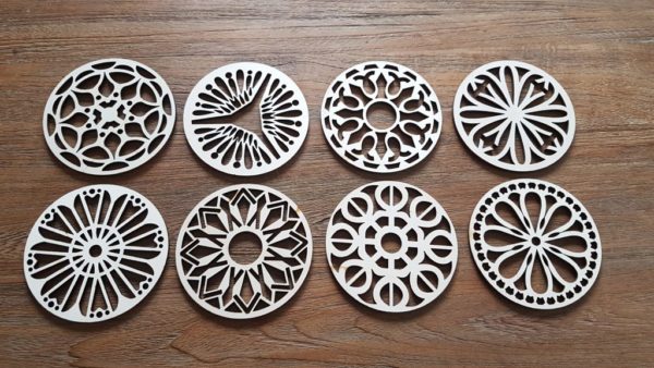 8 onderzetters van 11 cm