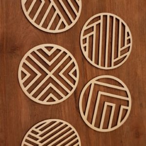 5 onderzetters 10cm