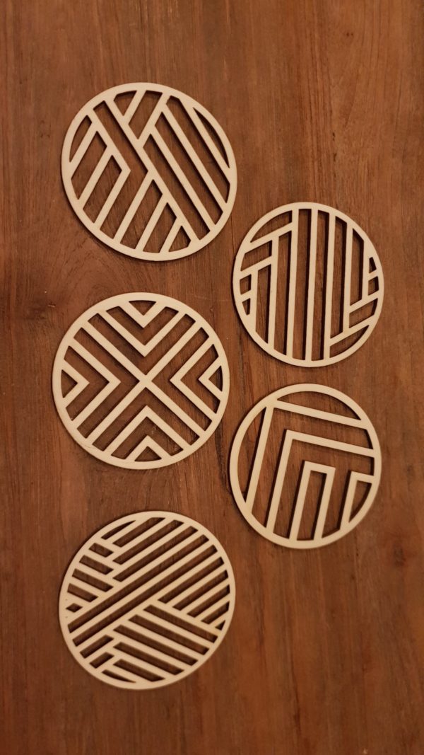5 onderzetters 10cm
