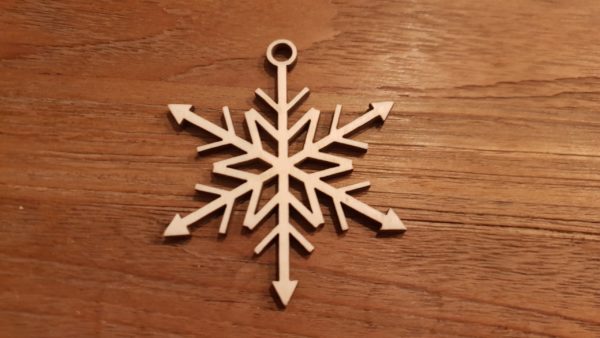 Kerstbal sneeuwvlok