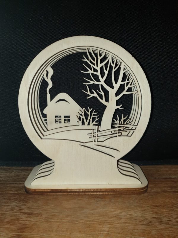 3D winterlandschap
