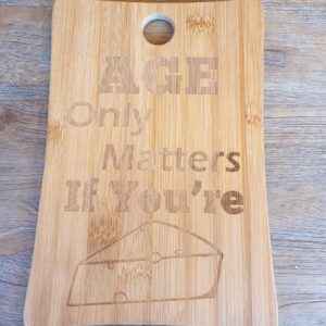 Bamboe kaasplankje Age only matters