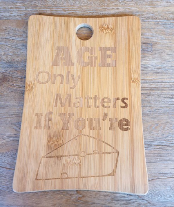 Bamboe kaasplankje Age only matters