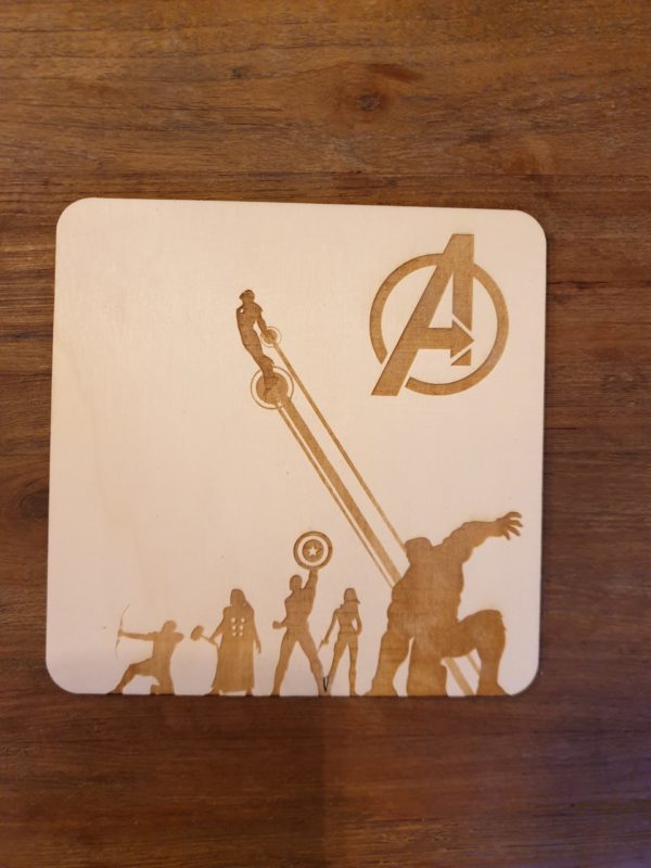 Pannen onderzetter Marvel (Avengers) Vierkant