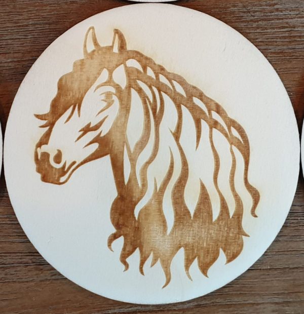 1onderzetter 10cm Fries paard