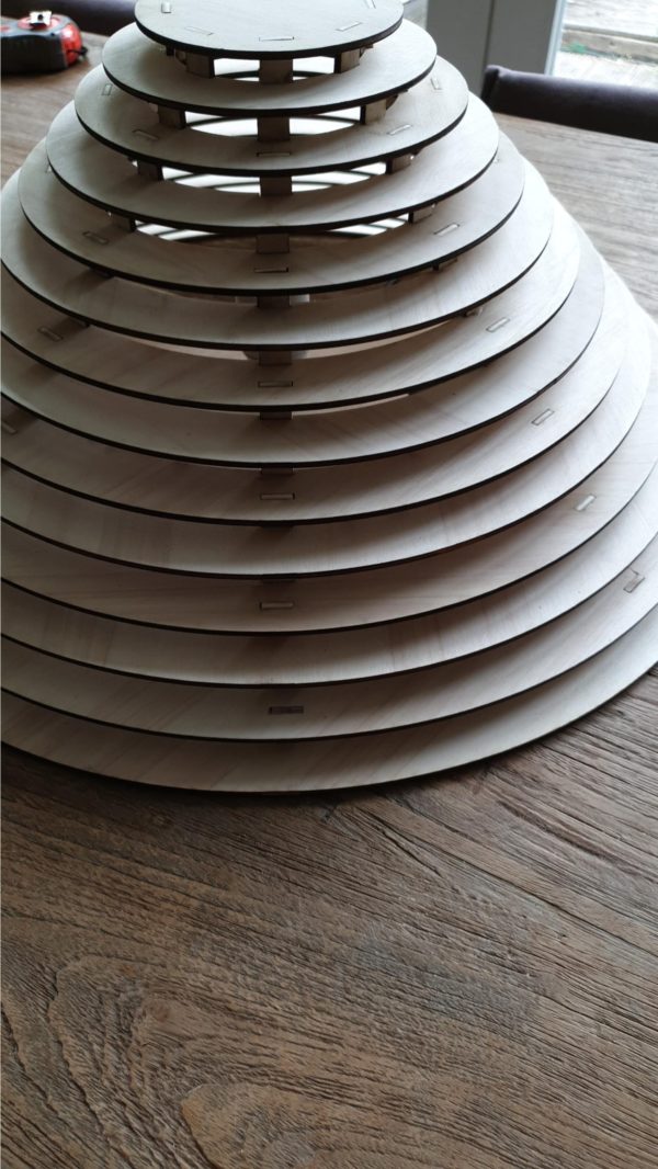 Wandlamp 50cm Piramide - Afbeelding 2