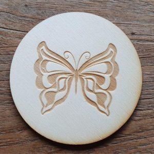 onderzetter 10cm vlinder 2