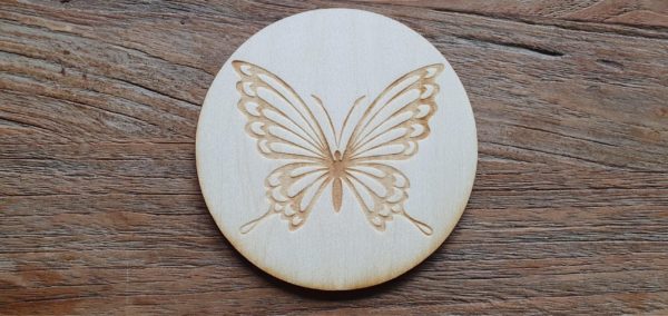 onderzetter 10cm vlinder 3