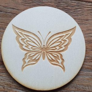 onderzetter 10cm vlinder 7