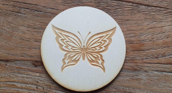 onderzetter 10cm vlinder 7