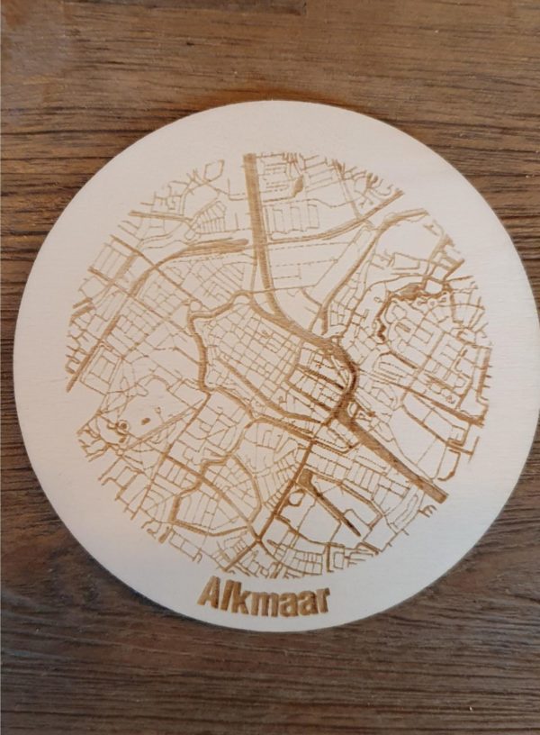 Onderzetter van uw Stad van multiplex 10cm - Afbeelding 12