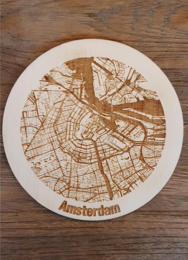 Onderzetter van uw Stad van multiplex 10cm - Afbeelding 11