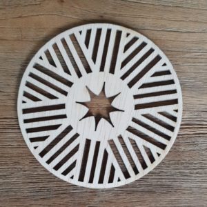 Onderzetter Ster 10cm 3mm dik