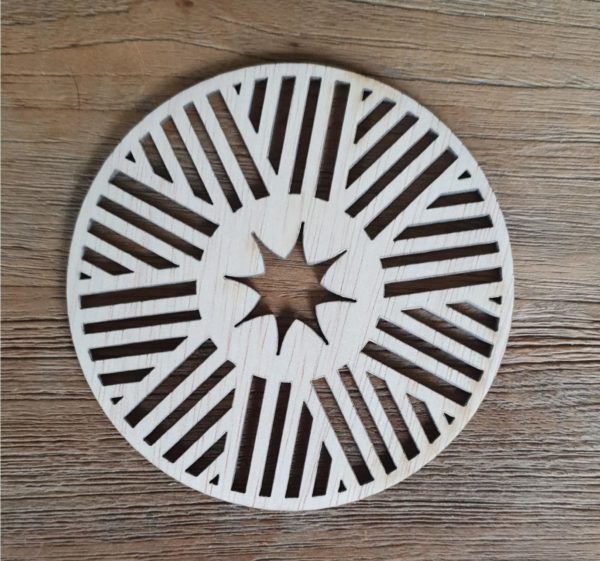 Onderzetter Ster 10cm 3mm dik