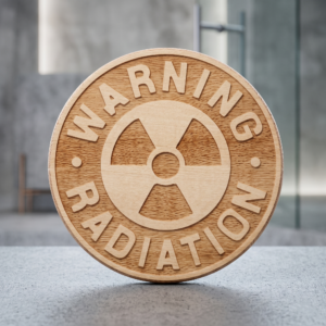 warning radiation ondezetter