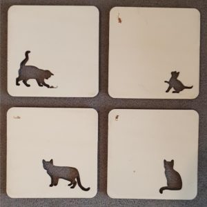 onderzetters kat en muis