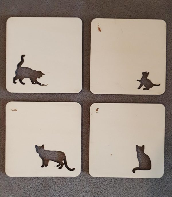 onderzetters kat en muis