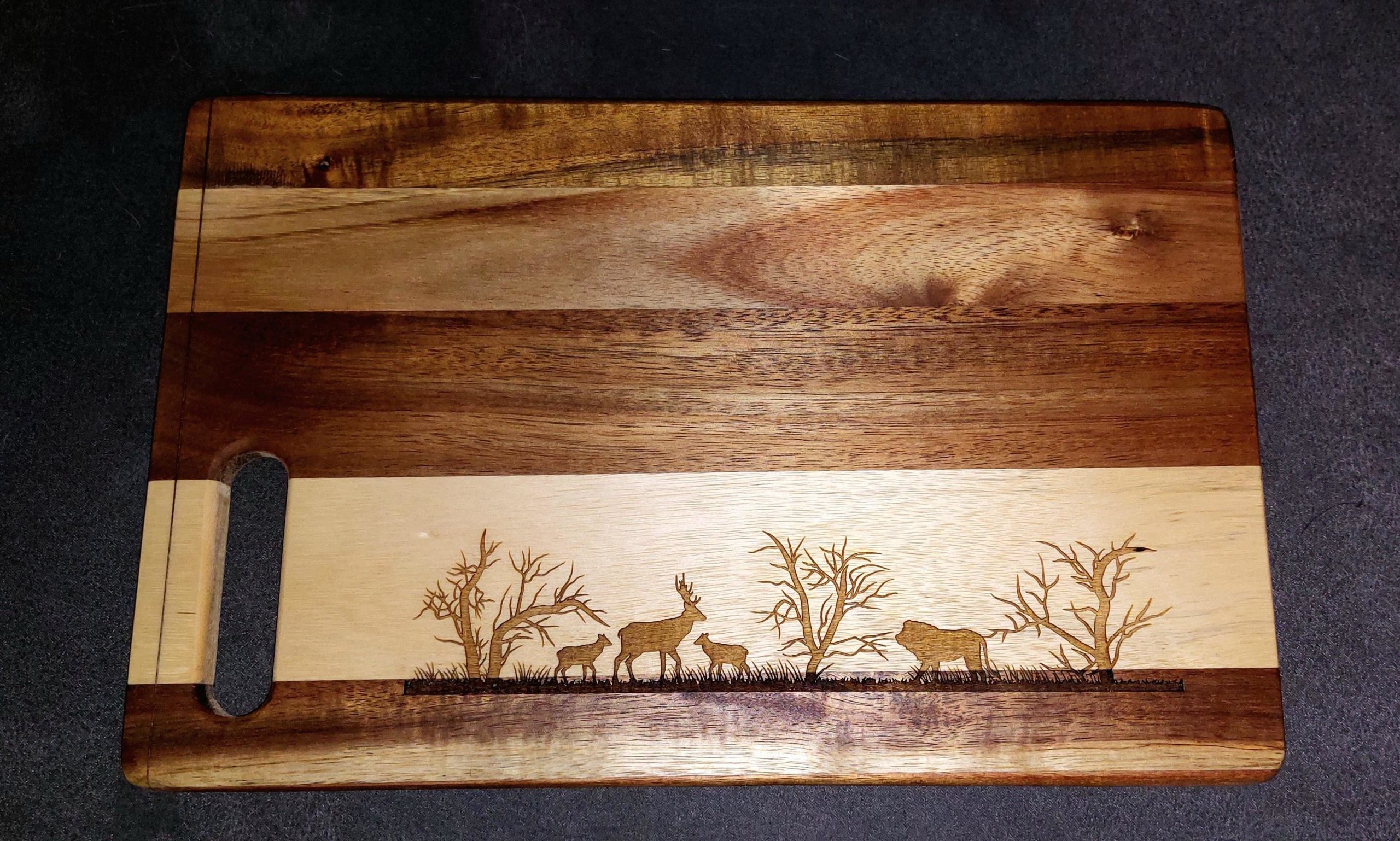 Geschikt Aanbeveling holte Houten snijplank met savanne - Voor een mooi houten kado