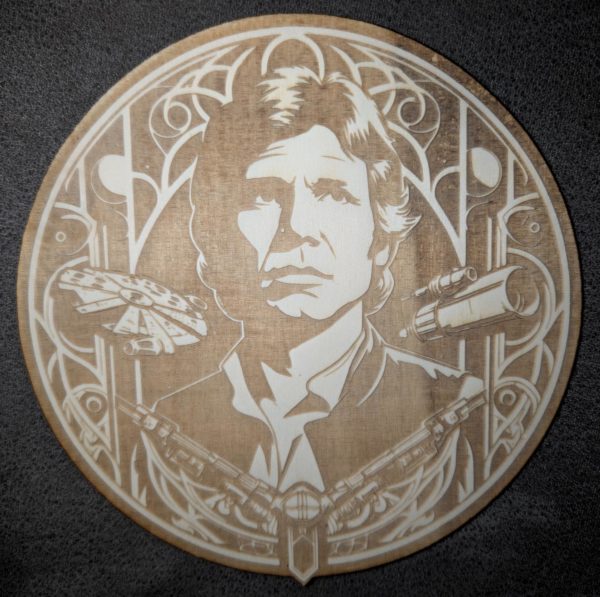 Houten pannenonderzetter Han Solo Star wars