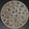 Houten pannenonderzetter met bloemen en bijtjes