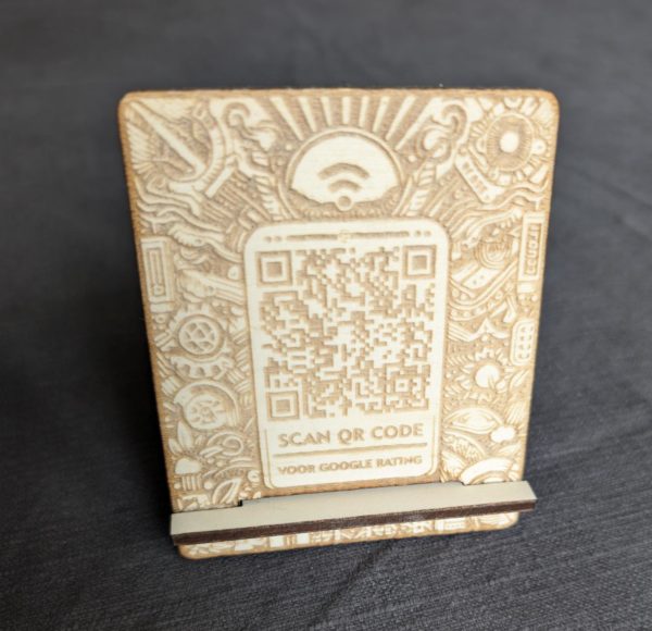 Houten persoonlijke QR code
