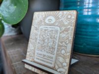 Houten persoonlijke QR code
