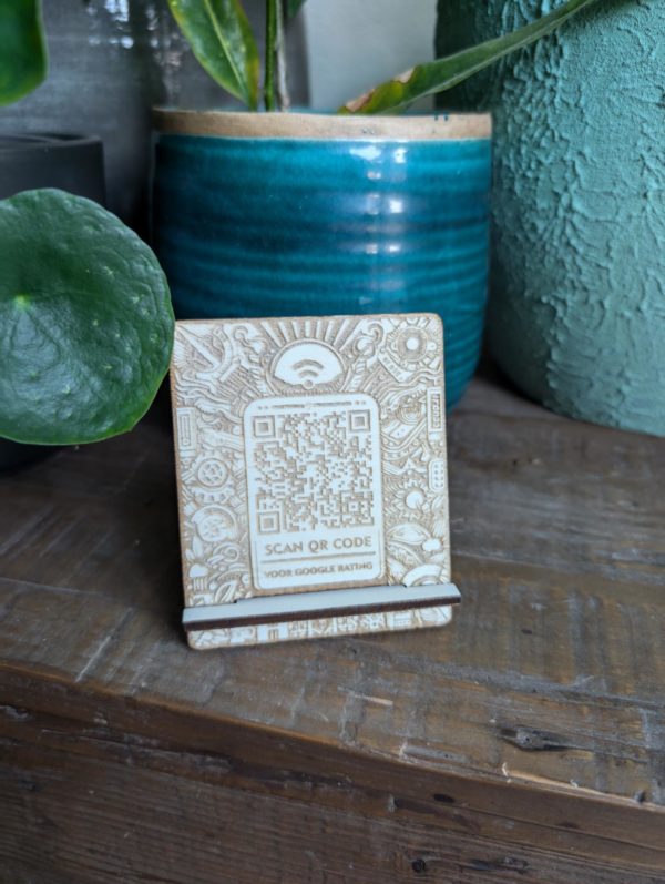 Houten persoonlijke QR code