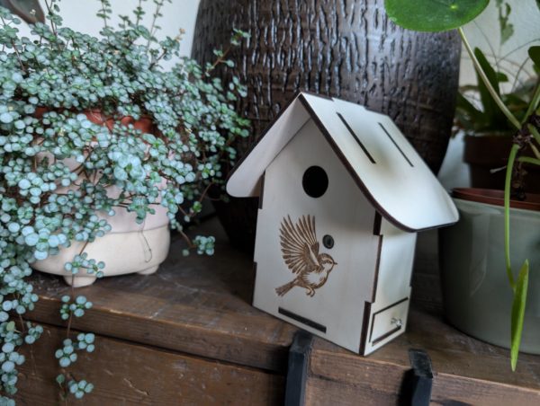 Vogelhuisje met vogelgeluiden