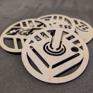 Retro gaming arcade onderzetters