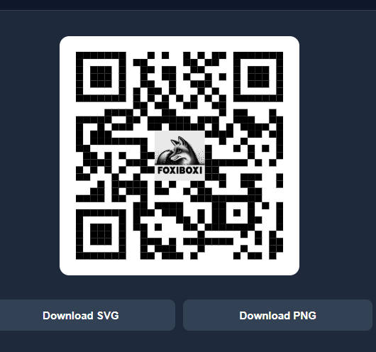 gratis qr code generatror: bij FoxiBoxi!
