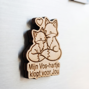 koelkastmagneet met vosjes