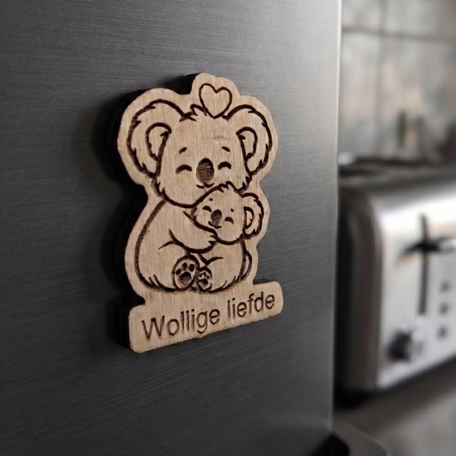 leuk cadeau Koelkastmagneet Wollige liefde