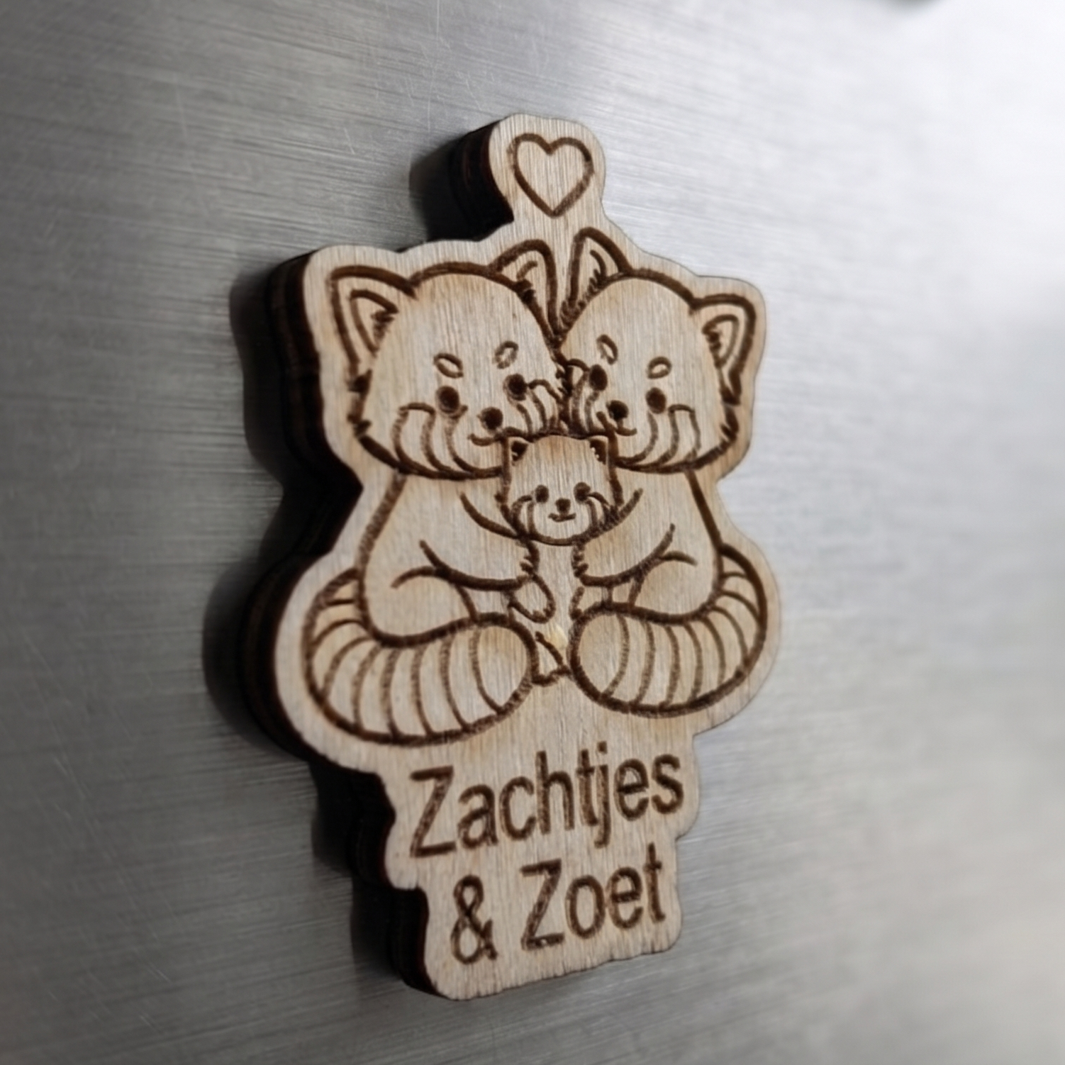 Koelkastmagneet Zachtjes en zoet