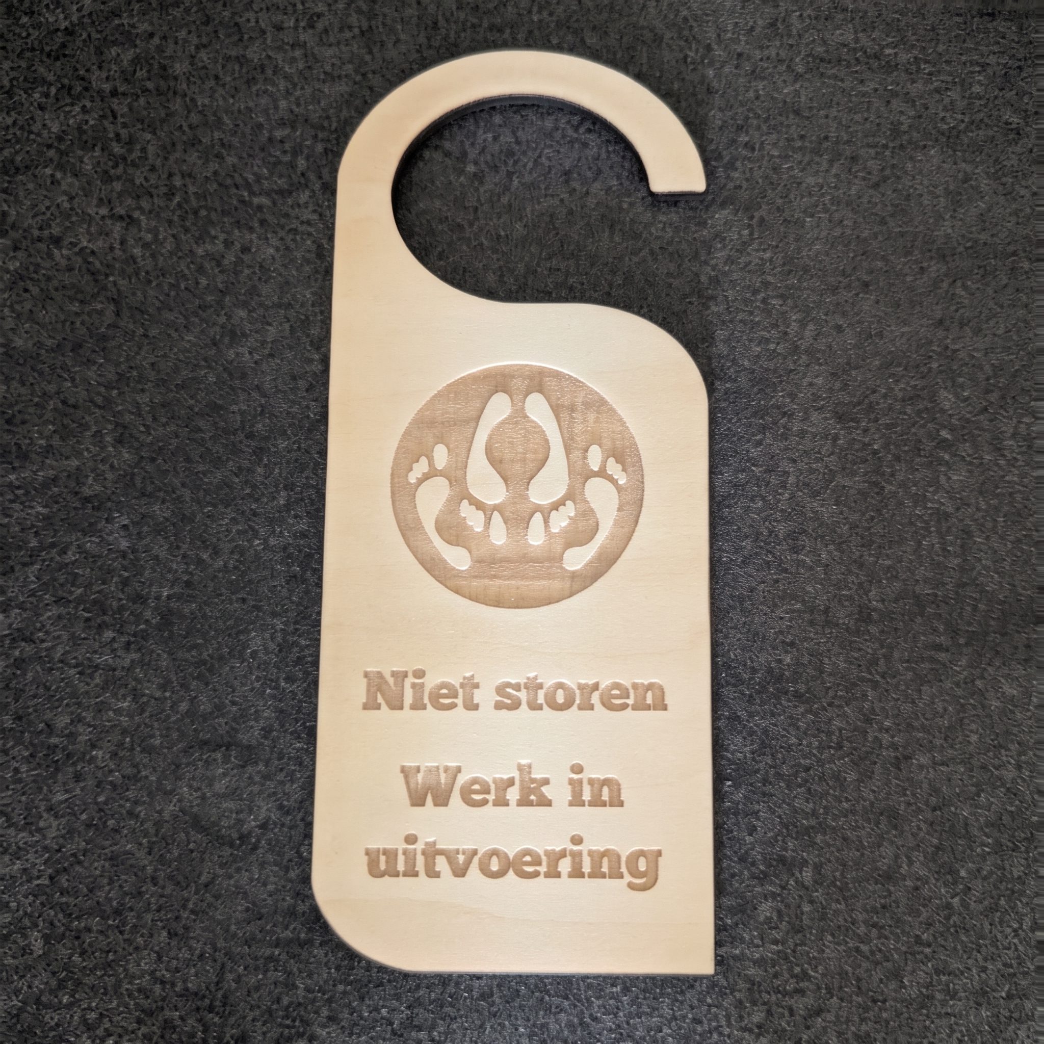 Grappige Deurhanger ‘Werk in Uitvoering’